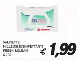 Coal Salviette milleusi disinfettanti fresh & clean offerta