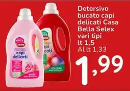 Famila Detersivo bucato capi delicati Casa Bella Selex offerta