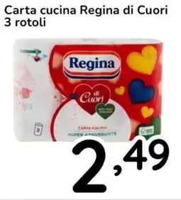 Famila Carta cucina Regina di Cuori 3 rotoli offerta