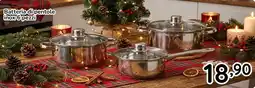 Famila Batteria di pentole inox 6 pezzi offerta