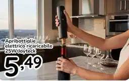 Famila Apribottiglie elettrico ricaricabile 25W Joyteck offerta