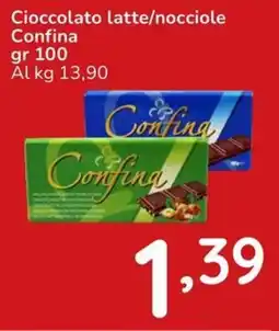 Famila Cioccolato latte/nocciole Confina offerta