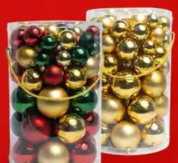 Famila 80 palline miste/oro/ bordeaux/rosse offerta