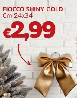 Famila Fiocco shiny gold cm 24x34 offerta