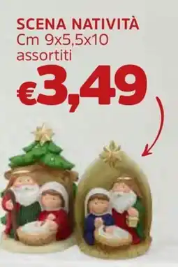 Famila Scena natività cm 9x5,5x10 offerta
