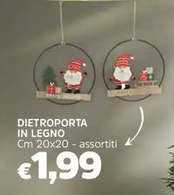 Famila Dietroporta in legno cm offerta