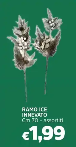 Famila Ramo ice innevato cm 70 offerta