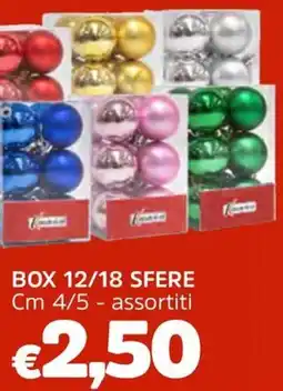 Famila Box 12/18 sfere cm 4/5 offerta