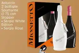 Famila Astuccio 2 bottiglie Spumante con Stopper - Sergio White Edition offerta