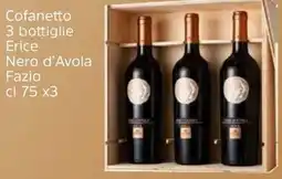 Famila Cofanetto 3 bottiglie Erice Nero d'Avola Fazio offerta