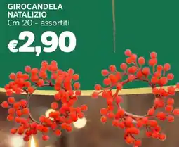 Famila Girocandela natalizio cm 20 offerta