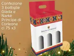 Famila Confezione 3 bottiglie Giada e Narkè Principe di Corleone offerta