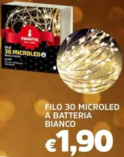 Famila Filo 30 microled a batteria bianco offerta