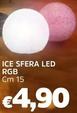 Famila Ice sfera led rgb cm 15 offerta