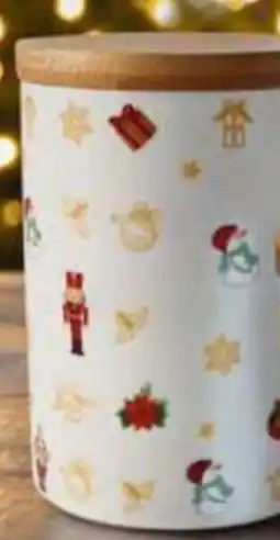 Famila Barattolo con coperchio in bamboo fantasy cm 10x14,5 offerta