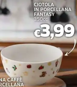 Famila Ciotola in porcellana fantasy 350cc offerta