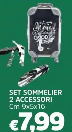 Famila Set sommelier 2 accessori cm 9x5x16 offerta