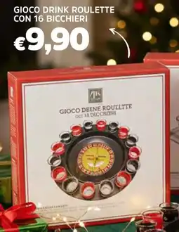 Famila Gioco drink roulette con 16 bicchieri offerta