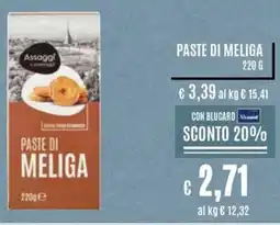 Il Gigante Paste di meliga offerta