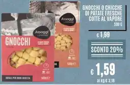 Il Gigante Gnocchi o chicche di patate fresche cotte al vapore offerta
