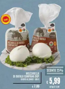Il Gigante Mozzarella di bufala campana dop vendita al banco offerta