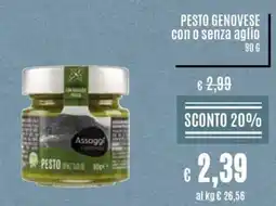 Il Gigante PESTO GENOVESE con o senza aglio offerta