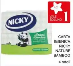 Il Gigante Carta igienica nicky nature bamboo offerta