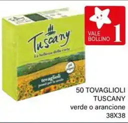 Il Gigante 50 tovaglioli TUSCANY offerta