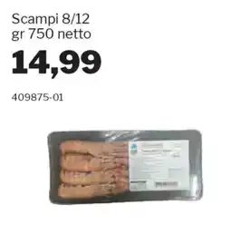 GrosMarket Scampi 8/12 offerta