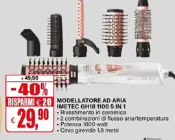 Il Gigante MODELLATORE AD ARIA IMETEC GH18 1100 5 IN 1 offerta