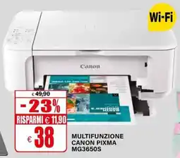 Il Gigante MULTIFUNZIONE CANON PIXMA MG3650S offerta