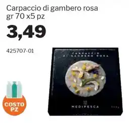 GrosMarket Carpaccio di gambero rosa offerta