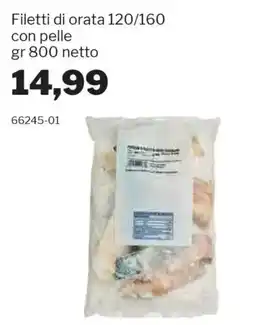 GrosMarket Filetti di orata 120/160 con pelle offerta