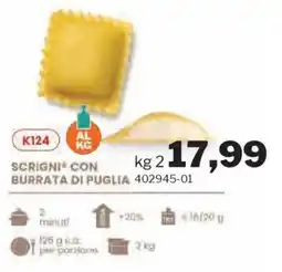 GrosMarket Scrigni con burrata di puglia offerta