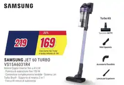 Trony SAMSUNG JET 60 TURBO VS15A6031R4 offerta