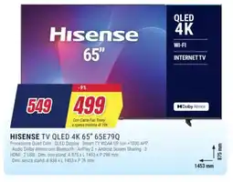 Trony HISENSE TV QLED 4K 65" 65E79Q offerta