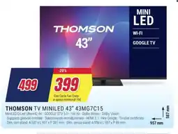 Trony THOMSON TV MINILED 43" 43MG7C15 offerta
