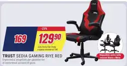Trony Trust sedia gaming riye red offerta