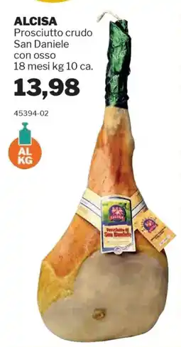 GrosMarket ALCISA Prosciutto crudo San Daniele con osso 18 mesi offerta