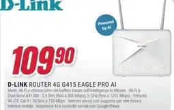 Trony D-LINK ROUTER 4G G415 EAGLE PRO AI offerta