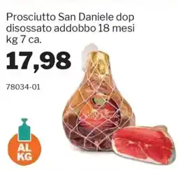 GrosMarket Prosciutto San Daniele dop disossato addobbo 18 mesi offerta
