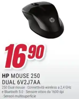 Trony HP MOUSE 250 DUAL 6V2J7AA offerta