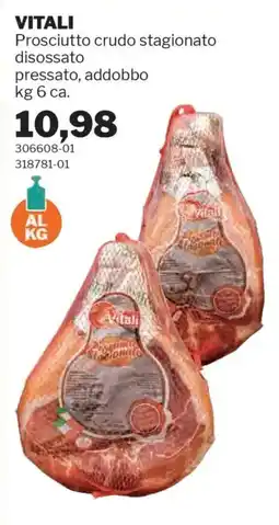 GrosMarket VITALI Prosciutto crudo stagionato disossato pressato, addobbo offerta
