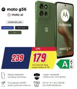 Trony motorola moto g56 offerta