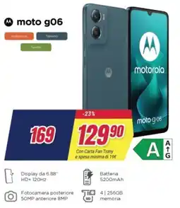 Trony motorola moto g06 offerta