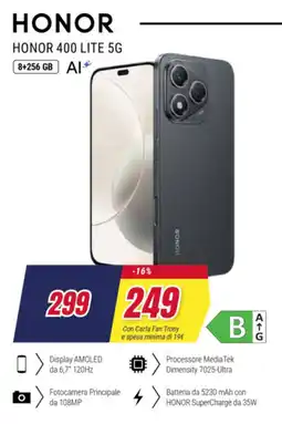 Trony HONOR 400 LITE 5G offerta
