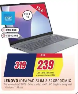 Trony LENOVO IDEAPAD SLIM 3 82XB00CMIX offerta
