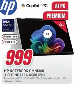 Trony HP NOTEBOOK OMNI360 X FLIPNGAI 16-AS0016NL offerta