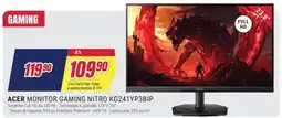 Trony ACER MONITOR GAMING NITRO KG241YP3BIP offerta