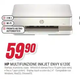 Trony HP MULTIFUNZIONE INKJET ENVY 6120E offerta